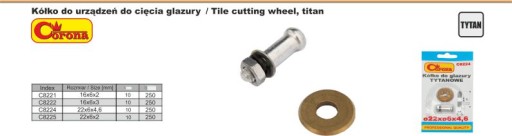 Kotúč na rezanie dlaždíc 16x6x2mm TYTAN