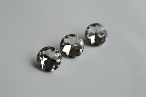 Poťahový gombík krištáľové sklenené flitre 22 mm