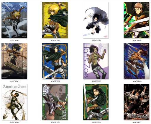 A3 Plagát Manga Anime Attack on Titan VEĽKÝ VÝBER