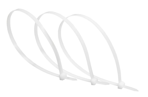 PLASTOVÉ PÁSY, BIELE PÁSKY, 2,5x100mm, 100 ks.
