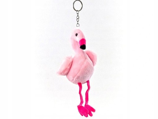 FLAMINGO PLYŠOVÝ ROZTOMNÝ MASKOT 20cm KĽÚČENKA