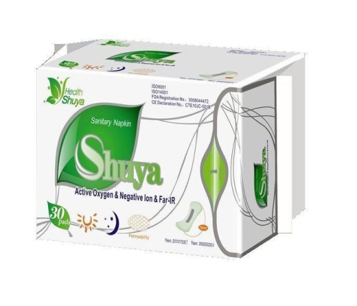 NAJLEPŠIE BIO HYGIENICKÉ VLOŽKY ultratenké aniónové pohodlie SHUYA
