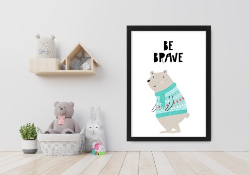 Obrazový plagát formátu A4, grafika pre deti