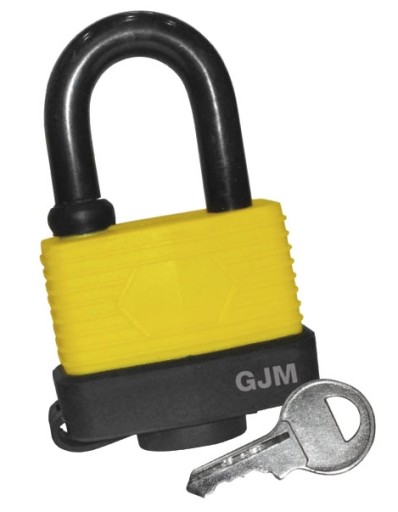 GJM Visiaci zámok s vodeodolným PVC krytom, 50 mm