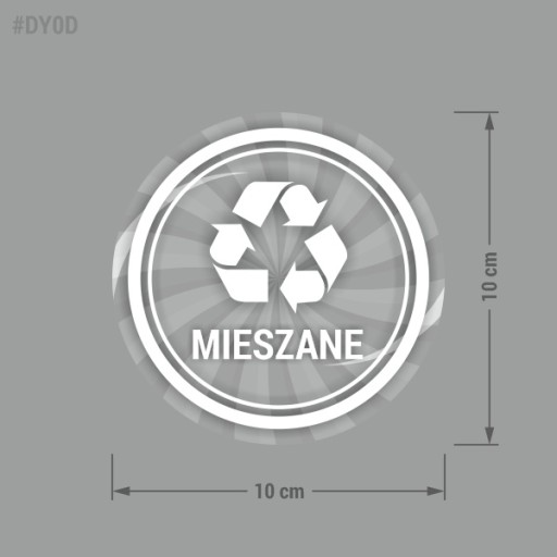 Nálepka na košík - zmiešaná 10x10