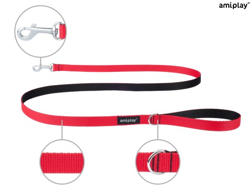 amiplay Classic Twist šnúrka 150 cm M červená