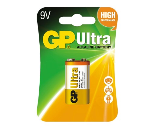 Alkalická batéria GP ULTRA 9V 6F22 1604A X22 565 52