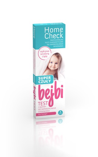 Home Check Bejbi, tanierový tehotenský test, 1 kus, Milapharm