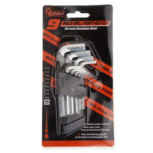 IMBUS KĽÚČE 1,5-10 IMBUS TORX sada 9x