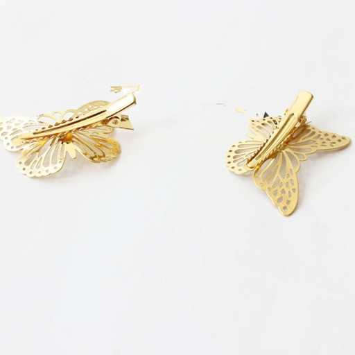 VLASOVÁ ČIAPKA, zlatá prelamovaná bobby pin, BOHO BOTTERFLY