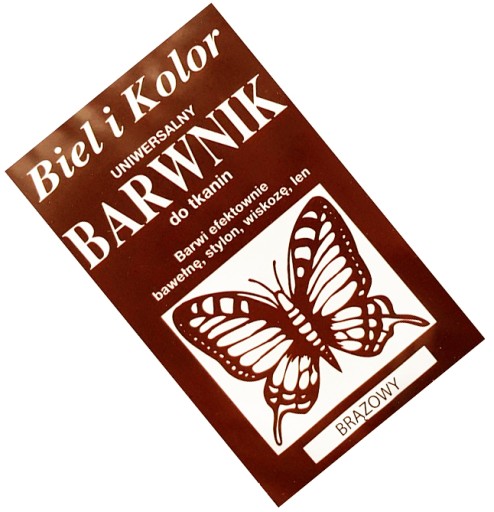 Farba na látky 10g biela a hnedá