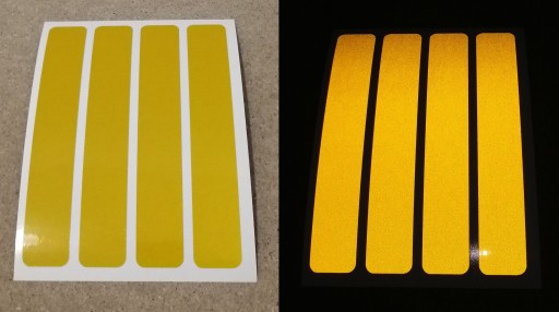 REFLEXNÉ NÁLEPKY NA MOTORICKÚ PRILBU 15 cm
