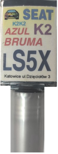 SEAT LS5X K2K2 AZUL BRUMA FARBA ŠKRABANKA DOTYK