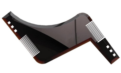HREBEŇOVÁ ŠABLÓNA PRE STYLING brady a fúzov