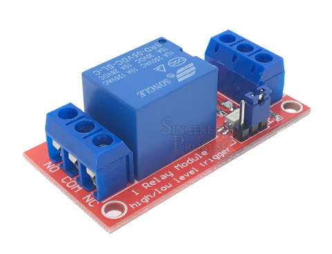 MODUL 1x JEDNOKANÁLOVÉ RELÉ 5V 10A Hi/Lo AVR ARDUINO E00U