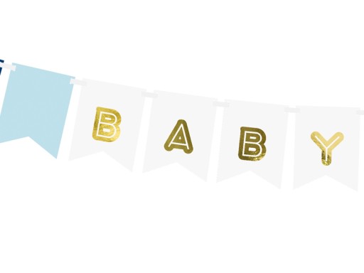 BABY SPRCHOVÝ BANNER BABY BOY GOLDEN BOY 1,6M
