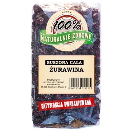 SUŠENÉ BRUSNICE CELÉ OVOCIE 250g