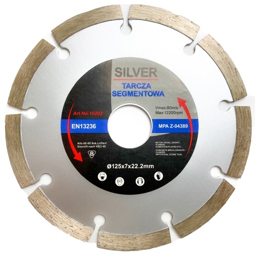 SEGMENTOVANÝ POHÁR DIAMANTOVÝ DISK 125MM PRE BETÓNOVÉ DIAMANTOVÉ NÁKLADY