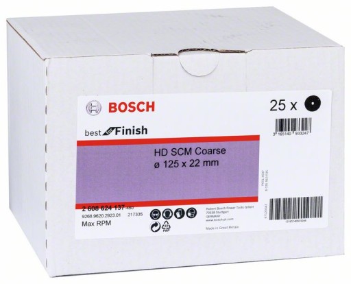 BOSCH PLSTENÝ DISK 125mm N477 INOX SCM hrubý