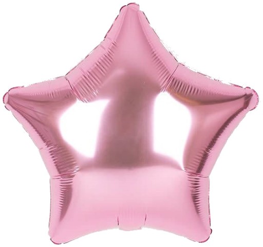 Ružová hviezda 45cm z neba Hviezda fóliový balón