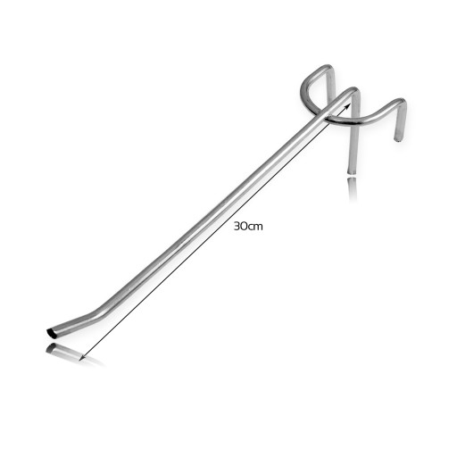 MRIEŽKOVÝ HÁČIK HÁČIK GRILOVACÍ HÁK 30CM - CHROM
