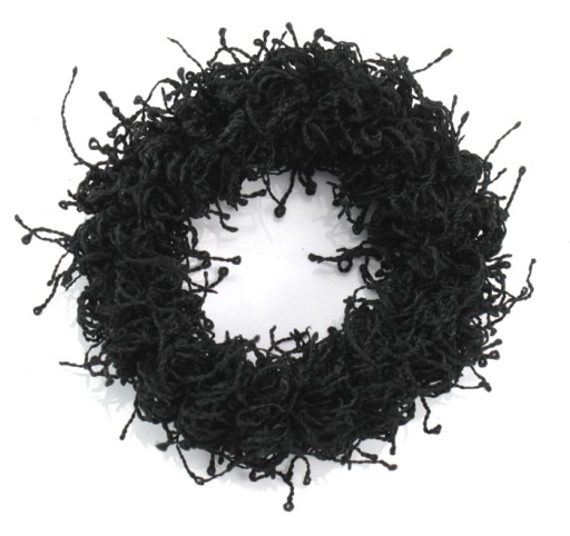 RUB NA VLASY SCRUNCHIE, ČIERNA