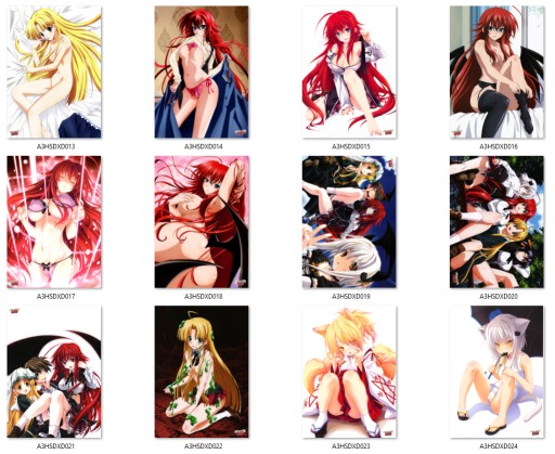 A3 Plagát Manga Anime High School DxD VEĽKÝ VÝBER