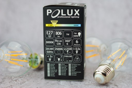 A60 LED žiarovka 7W 3000K 806lm EDISON spider LOFT
