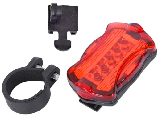 BIKE SVETLO 5 LED ZADNÉ BICYKLE SVETLO