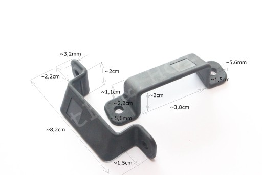 Držiak na opasok/spona - Štýl C - sada - 3,8 cm