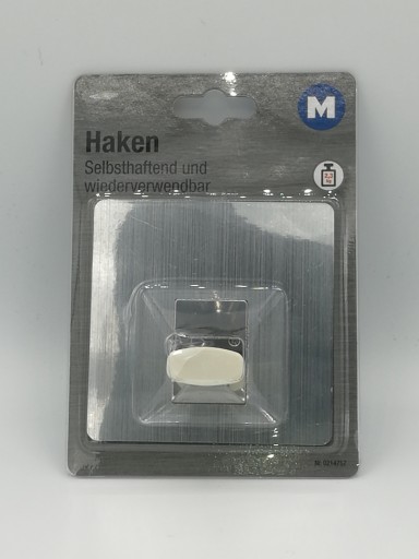 SAMOLEPIACI HÁKOVÝ VEŠIAK, CHROME INOX