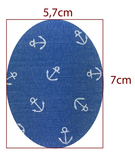 2 TERMO ZÁPLATY nažehľovacie kotvy na džínsy elipsa