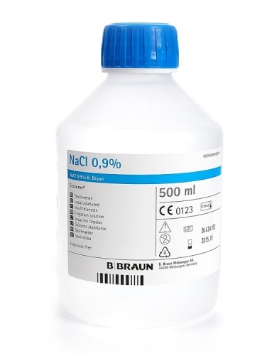 CHLORATUM NATRIUM, FYZIOLOGICKÁ SOĽ 0,9%, NaCl, 500ml