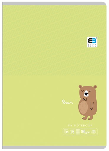 NOTEBOOK A5 16k mriežka B&B KIDS PASTEL INTERPRINT