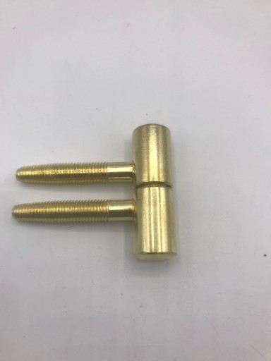 SKRUTOVANÝ ČEPOVÝ PÁNT, ZLATÝ, 13 mm, S GULIČKOU 2