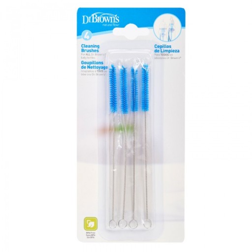 Dr Browns Brown's BRUSH for tube system Sada 4 zubných kefiek