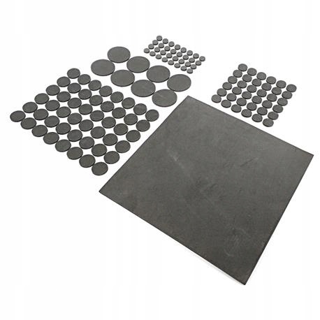 POSUV NÁBYTKU POD 125 ks 3mm PLST ČIERNA