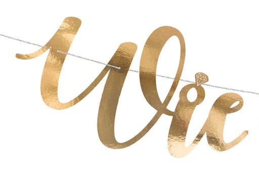 BANNER GOLD Garland Nápis pre HEN PARTY