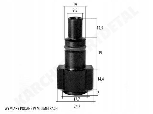BAYONETOVÁ REDUKCIA PRE ADAPTÉR LAVOUR PARKSIDE KARCHER
