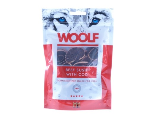 Woolf Beef Sushi s treskou hovädzinou s treskou 100g