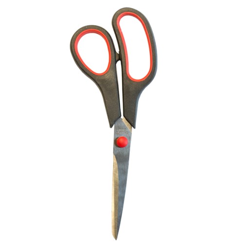 Ergonomické kancelárske nožnice, gumená rukoväť, 21 cm
