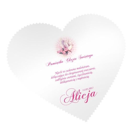 Biele krstné rúcho + ľubovoľné MENO a dátum KRSTITU