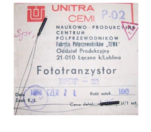 Fototranzistor ___ BPDP23 __ UNITRA CEMI 4 ks = 12 PLN