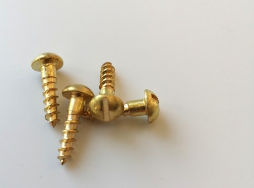 Mosadzné skrutky DIN96 4 x 16 mm 4 ks