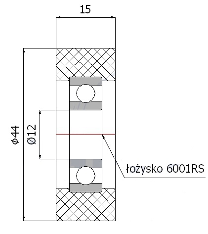 VALCE VALCE fi 44mm TLAKOVÉ VALCE šírka 15mm