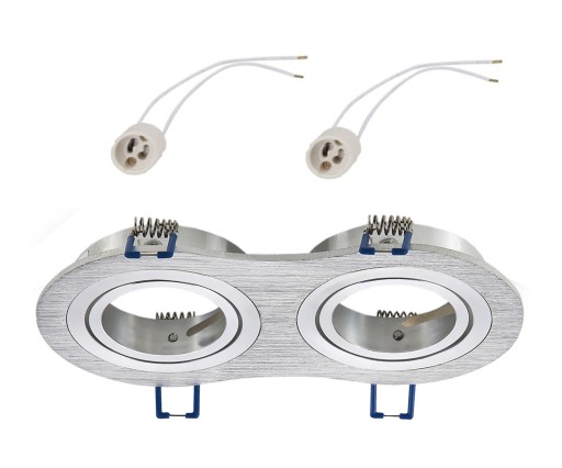 POHYBLIVÉ dvojité stropné svietidlo pre LED 230V GU10