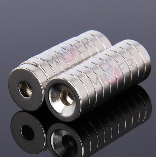 Neodymový magnet 15x3 krúžok s otvorom 5ks
