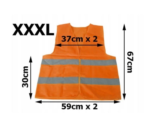 579 REFLEXNÁ VÝSTRAŽNÁ VESTA ORANŽOVÁ XXXL