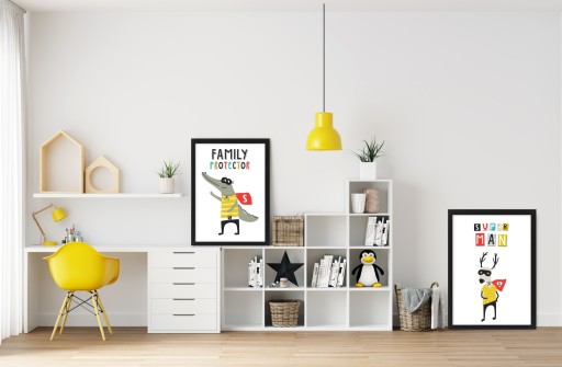 Obrazový plagát formátu A4, grafika pre deti