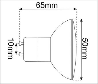 PREMIUM LED GU10 žiarovka 3W 250 lm TEPLÁ farba